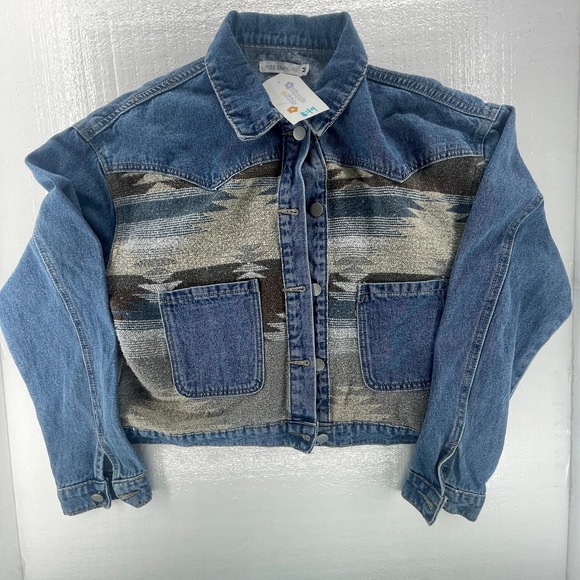 Montana Denim Jacket - Blue/Brown Sz. Med - Picture 2 of 8